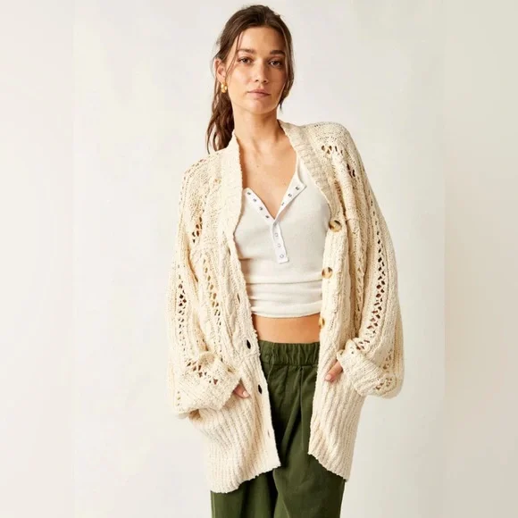 free people Cable Cardi - Picture 1 of 7
